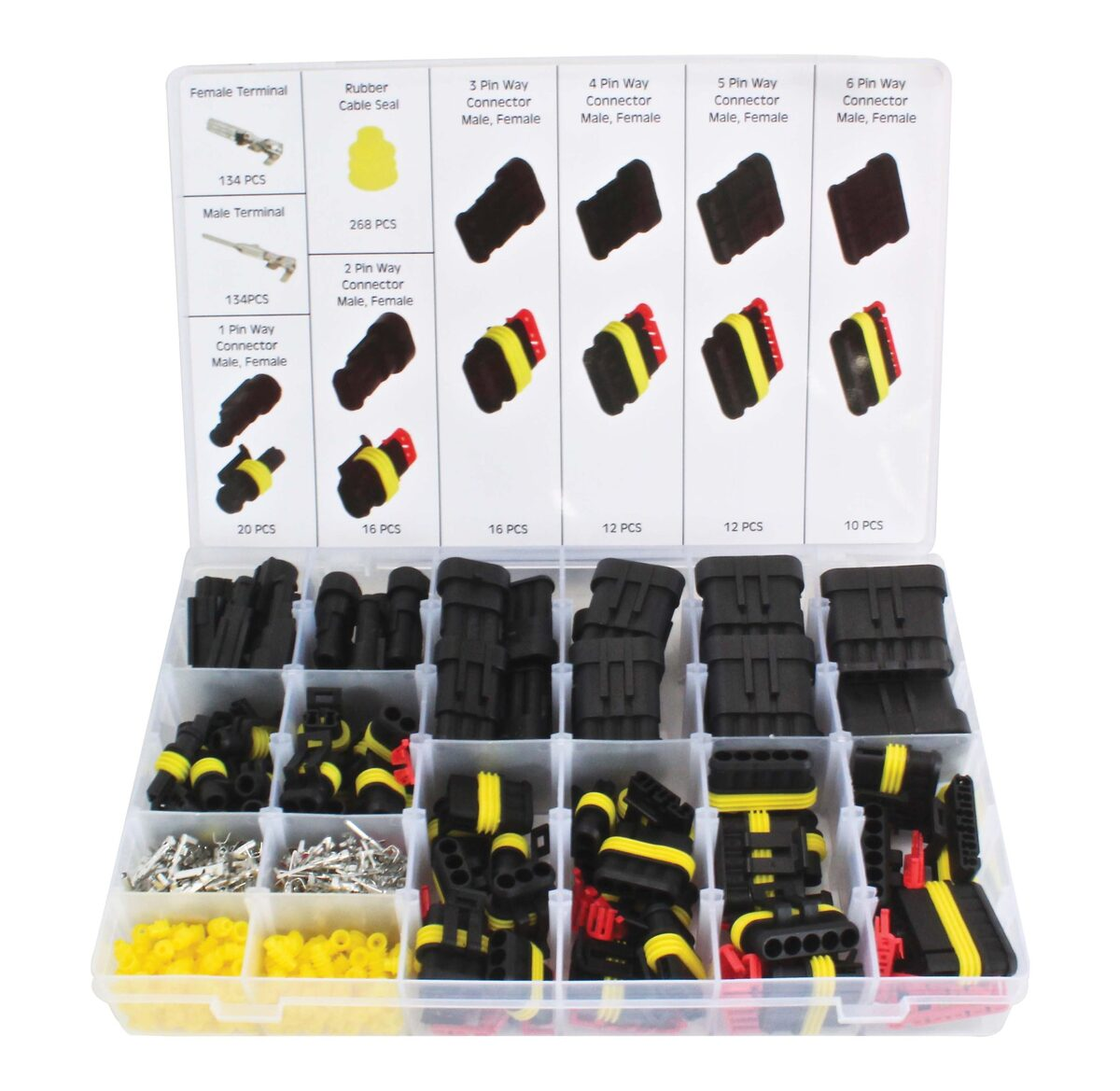 Trusa conectori pentru cabluri electrice 622 buc Asta Poland A-TC538 Trusa conectori pentru cabluri electrice 622 buc Asta Poland A-TC538