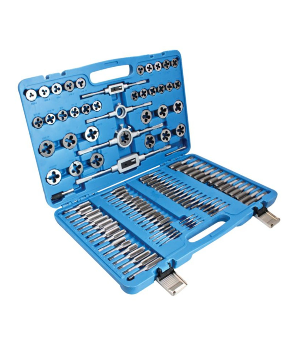 Trusa cu filiere si tarozi cu pas normal si pas fin 110 Piese Asta Poland S-TP110AS Trusa cu filiere si tarozi cu pas normal si pas fin 110 Piese Asta Poland S-TP110AS