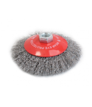 Perie de sarma cu fir ondulat pentru polizor Ø100mm Asta Poland S-4BBC100 Perie de sarma cu fir ondulat pentru polizor Ø100mm Asta Poland S-4BBC100