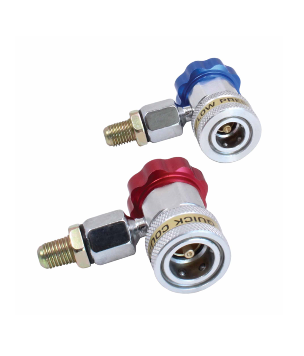 Set cupla rapida cu robinet si adaptor pentru aparat clima R134A Asta Polonia S-2QJ90