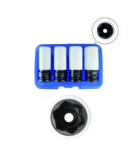 Set tubulare de impact elicoidale pentru desfacere prezoane/suruburi deteriorate 1/2" 7404 Astro Tools Set tubulare de impact elicoidale pentru desfacere prezoane/suruburi deteriorate 1/2" 7404 Astro Tools