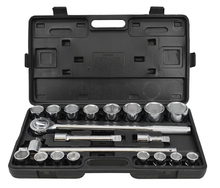 Set chei tubulare 19-50mm in 6 colturi - 3/4" + accesorii - 21 piese Aw Tools AW39021