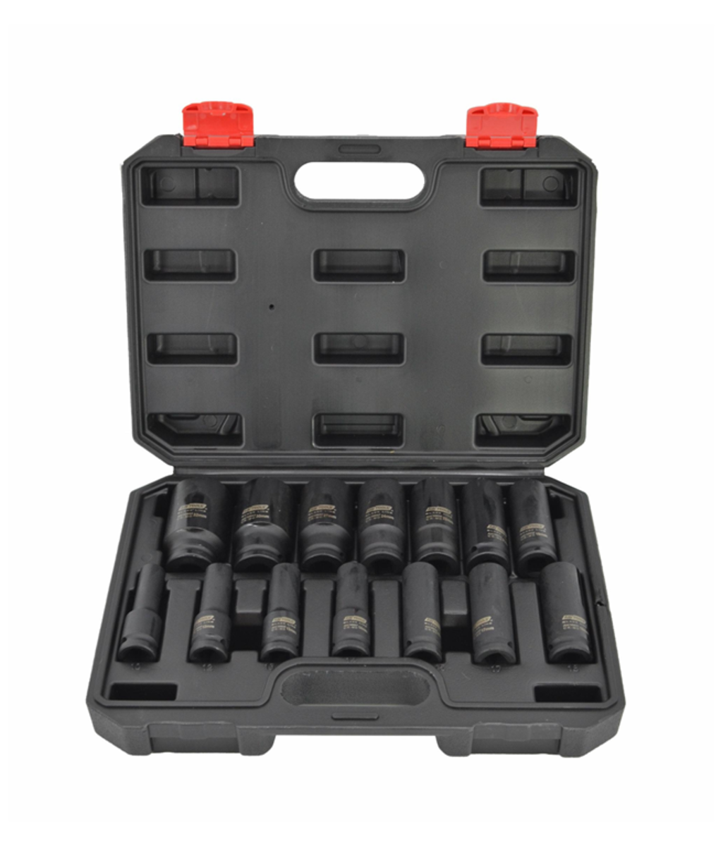 Trusa chei tubulare de impact lungi 1/2" 10-32mm in 6 colturi - 14 piese Aw Tools AW38691BL Trusa chei tubulare de impact lungi 1/2" 10-32mm in 6 colturi - 14 piese Aw Tools AW38691BL