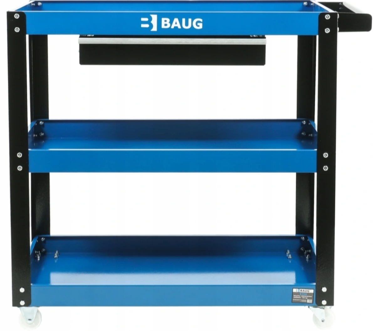 Carucior pentru scule cu 3 rafturi suprapuse 780x350mm cu sertar BAUG 3900 Carucior pentru scule cu 3 rafturi suprapuse 780x350mm cu sertar BAUG 3900
