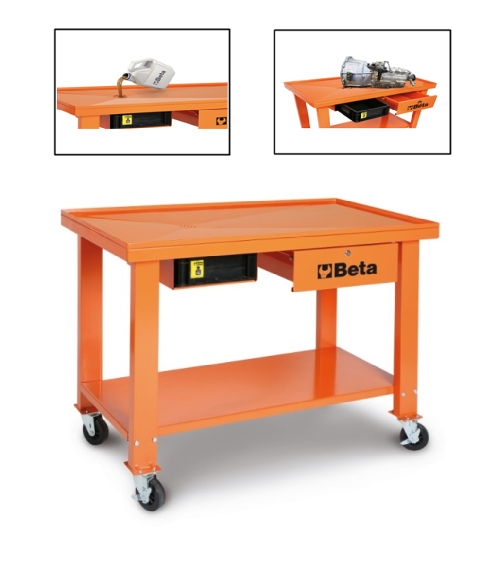 Banc de lucru mobil cu sistem de recuperare ulei CB52-O Beta Tools