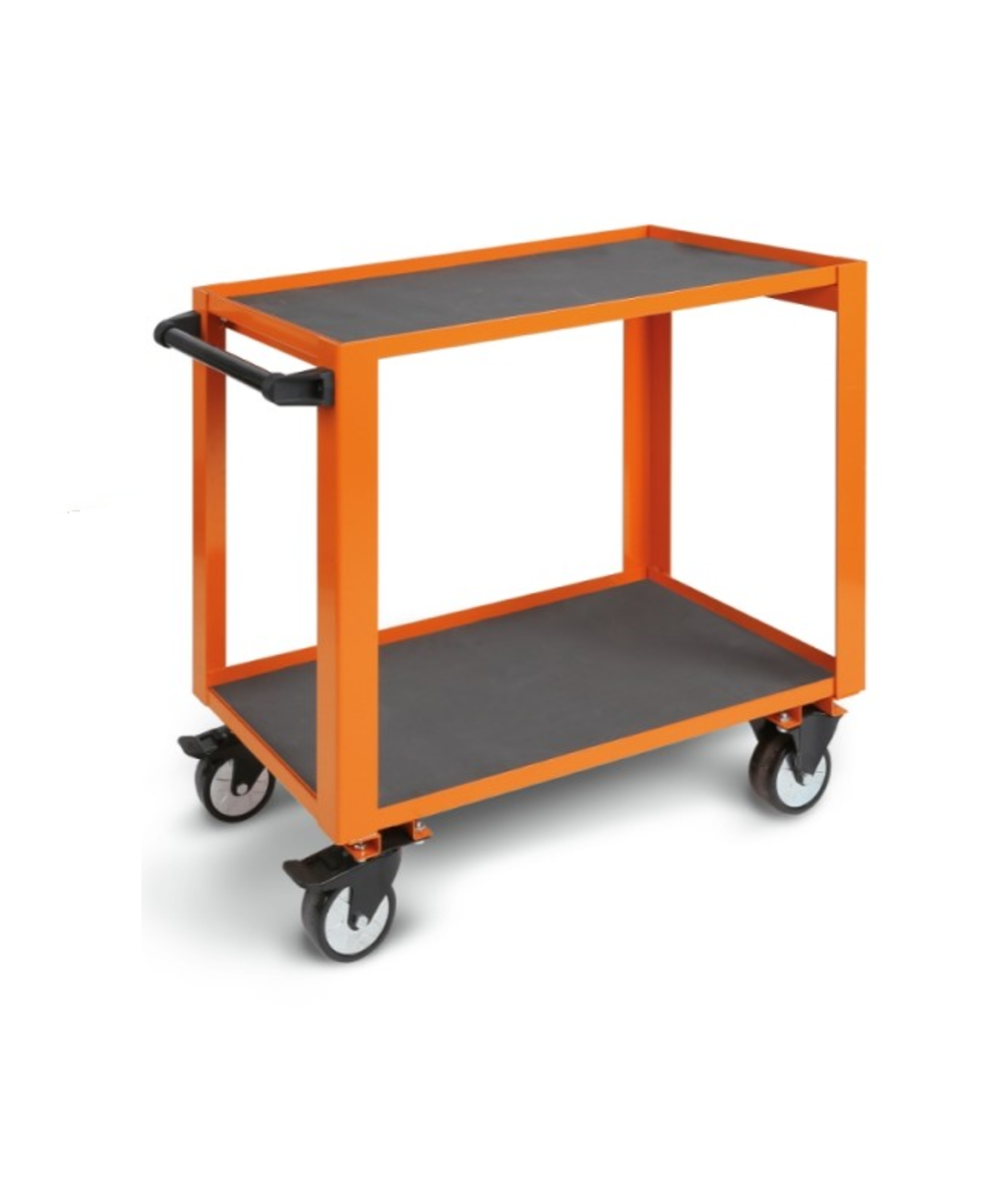 Carucior mobil cu 2 rafturi suprapuse CP51 Orange Beta Tools 