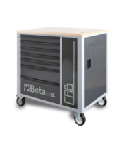 Dulap pentru scule cu 7 sertare si blat de lemn C24SL-CAB Black Beta Tools Dulap pentru scule cu 7 sertare si blat de lemn C24SL-CAB Black Beta Tools