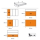 Dulap pentru scule cu 6 sertare din aluminiu Beta Tools C39/6 Orange