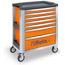 Dulap pentru scule cu 7 sertare din aluminiu Beta Tools C39/7 Orange
