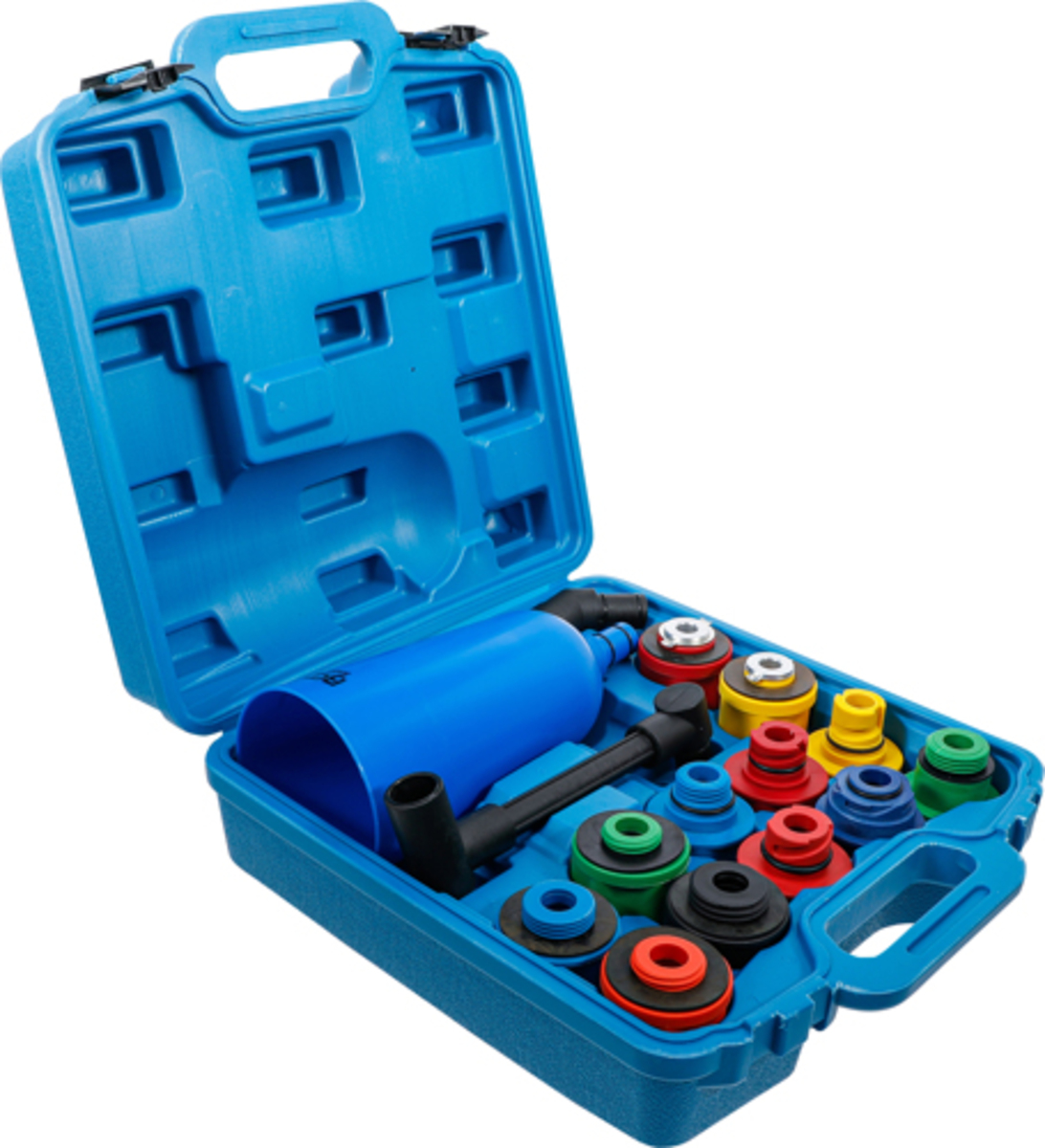 Set palnie si adaptoare speciale pentru schimb ulei 15 piese BGS Technic 8505-2 Set palnie si adaptoare speciale pentru schimb ulei 15 piese BGS Technic 8505-2