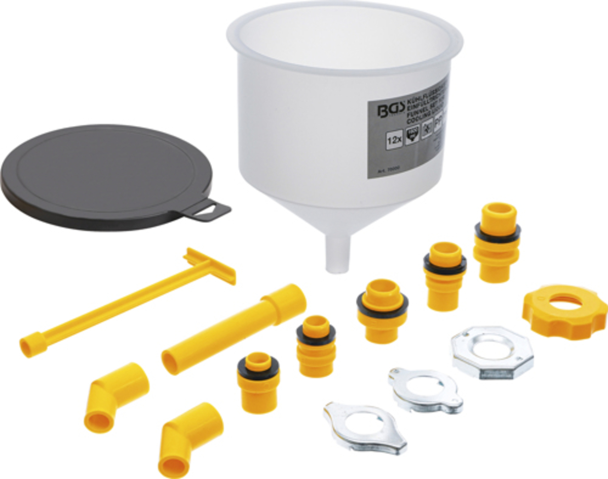 Set palnii umplere cu lichid de racire 12 piese BGS Technic 70000