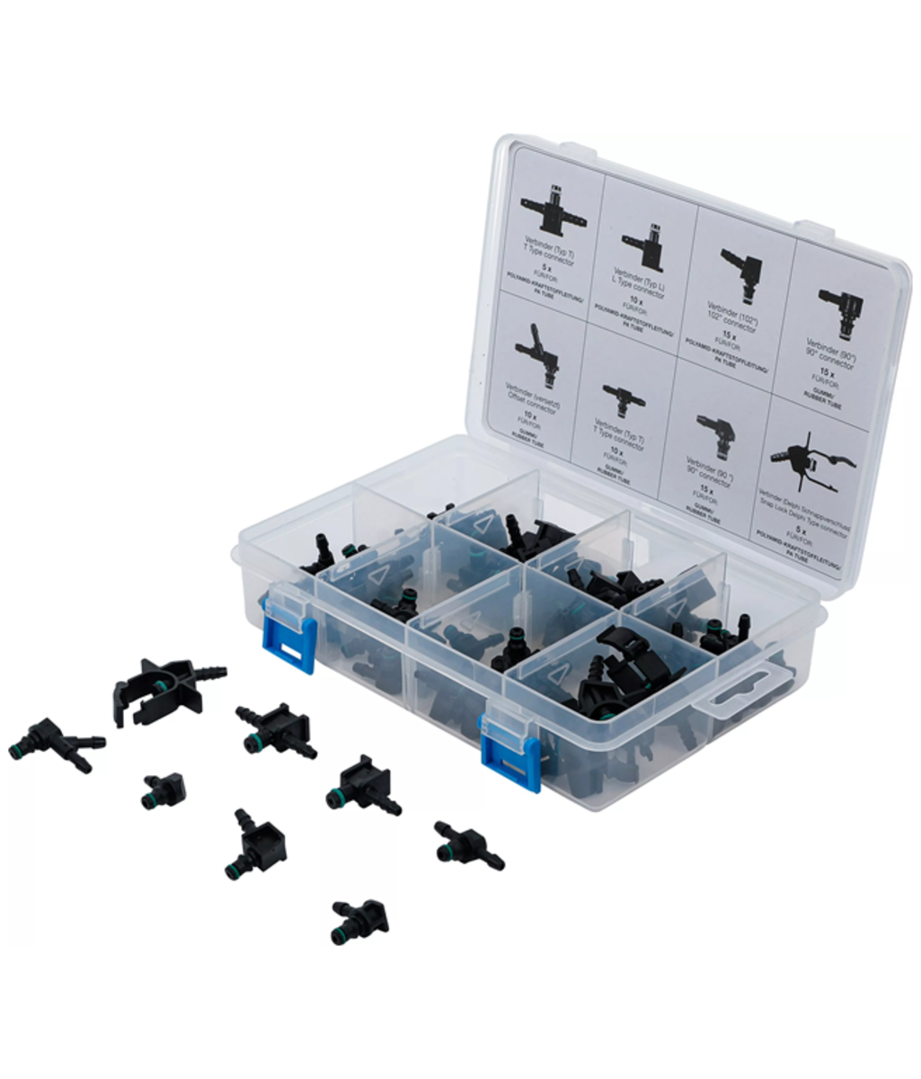 Sortiment conectoare conducta de retur Diesel 85 piese BGS Technic 74301