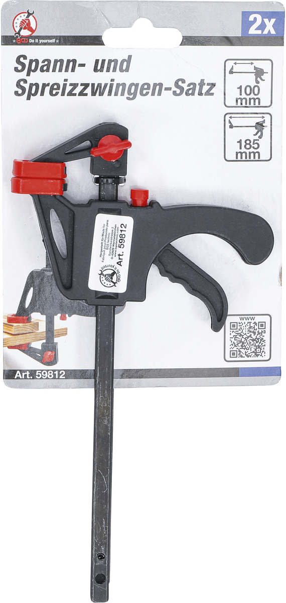 Set doua menghine rapide pentru tamplarie BGS Technic 59812