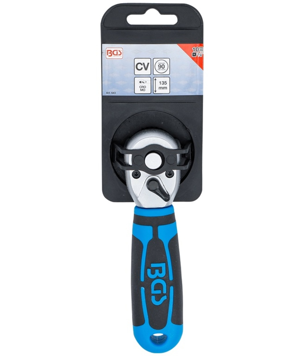 Mini antrenor clichet de 3/8" cu 90 de dinti BGS Technic 643 Mini antrenor clichet de 3/8" cu 90 de dinti BGS Technic 643