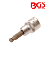 Bit imbus sferic cu tubulara 5.5 mm - 3/8" BGS Technic 5113 Bit imbus sferic cu tubulara 5.5 mm - 3/8" BGS Technic 5113