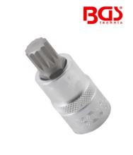 Bit Spline XZN cu tubulara M14 - 1/2" BGS Techic 4344 Bit Spline XZN cu tubulara M14 - 1/2" BGS Techic 4344