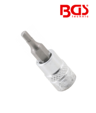 Bit Imbus cu tubulara 1/8" - 1/4" BGS Techic 2741 Bit Imbus cu tubulara 1/8" - 1/4" BGS Techic 2741