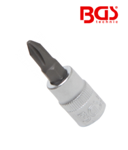 Bit cu cap in cruce PH2 - 1/4" BGS Techic 2488 Bit cu cap in cruce PH2 - 1/4" BGS Techic 2488