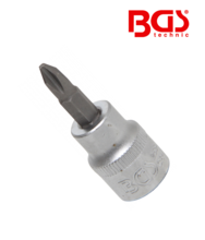 Bit cu cap in cruce PH2 - 3/8" BGS Techic 2554 Bit cu cap in cruce PH2 - 3/8" BGS Techic 2554