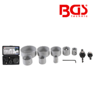 Set carote de taiere Ø 19-64mm adancime 24mm 11 piese BGS Technic 50315 Set carote de taiere Ø 19-64mm adancime 24mm 11 piese BGS Technic 50315