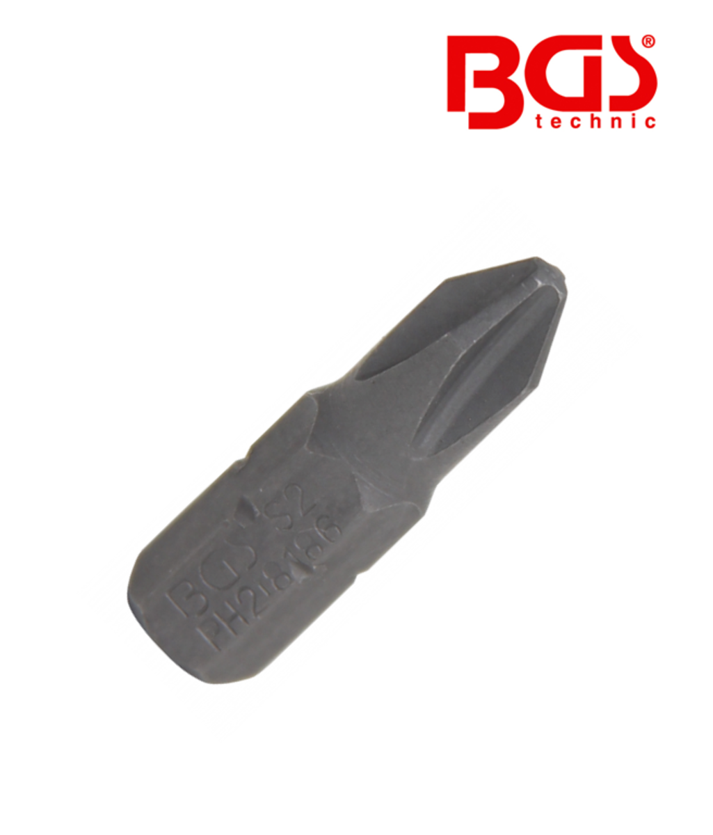 Bit cu cap in cruce PH2 - 1/4" BGS Techic 8186 Bit cu cap in cruce PH2 - 1/4" BGS Techic 8186