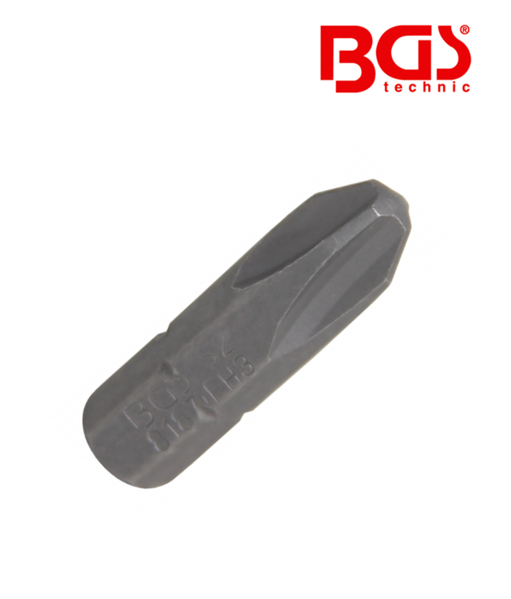 Bit cu cap in cruce PH3 - 1/4" BGS Techic 8187 Bit cu cap in cruce PH3 - 1/4" BGS Techic 8187