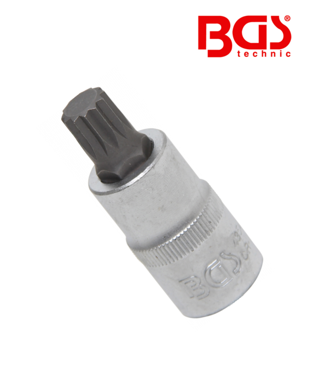 Bit Spline XZN cu tubulara M12 - 1/2" BGS Techic 4354