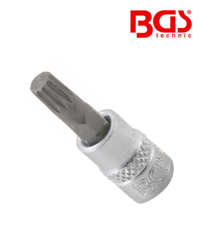 Bit Spline XZN cu tubulara M8 - 1/4" BGS Techic 2503