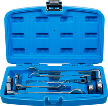 Set chei fixe cu inel clichet dublu articulat 8 - 19 mm 5 piese BGS Technic 6181 Set chei fixe cu inel clichet dublu articulat 8 - 19 mm 5 piese BGS Technic 6181