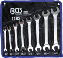 Chei fixe Spanner 6 - 22mm BGS Technic (8 piese)  Chei fixe Spanner 6 - 22mm BGS Technic (8 piese)