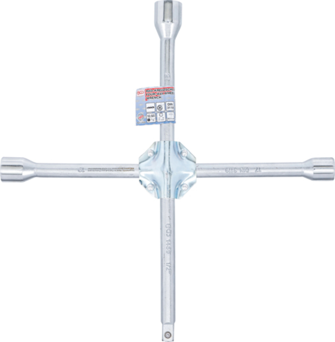 Cheie de roti in cruce 1/2" cu 3 laturi 17/19/21mm BGS Technic 1459