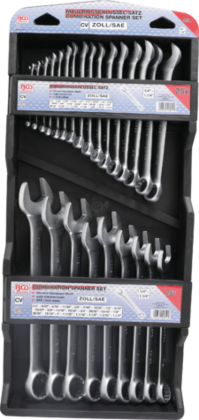 Chei combinate Spanner in Inch BGS Technic (25 piese) 