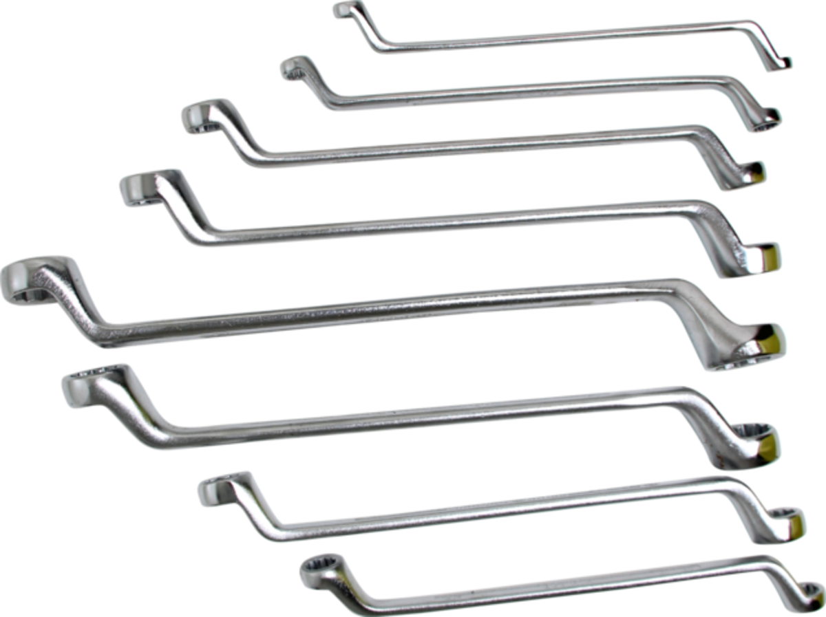 Chei inelare cu cot Spanner 8 - 22mm DIN 838 BGS Technic (8 piese)  Chei inelare cu cot Spanner 8 - 22mm DIN 838 BGS Technic (8 piese)