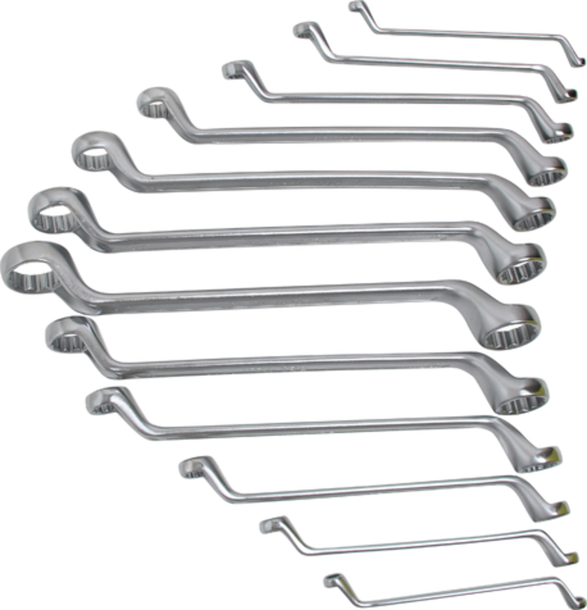 Chei inelare cu cot Spanner 75 ° 6 - 32mm BGS Technic (12 piese)