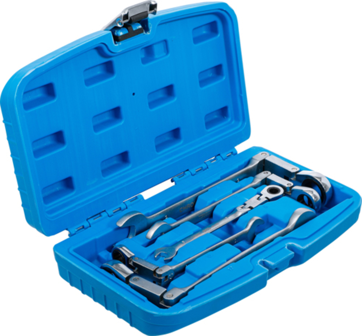 Set chei fixe cu inel clichet dublu articulat 8 - 19 mm 5 piese BGS Technic 6181