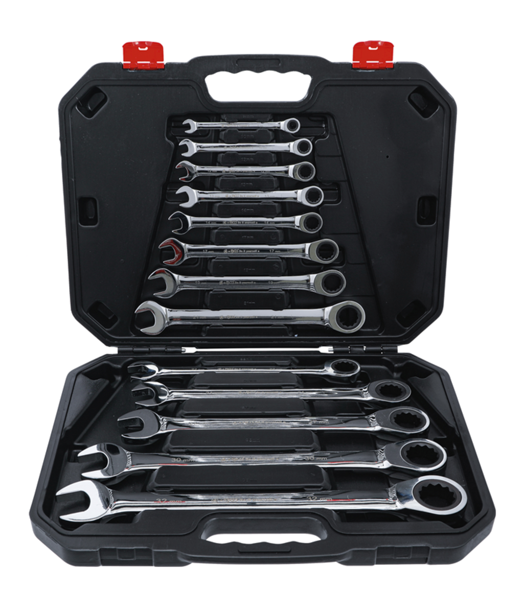 Set chei combinate cu clichet 8 - 32 mm, 13 piese BGS Technic 30006