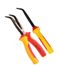 Cleste pentru electronisti curbat 200mm izolat VDE BGS Technic Cleste pentru electronisti curbat 200mm izolat VDE BGS Technic