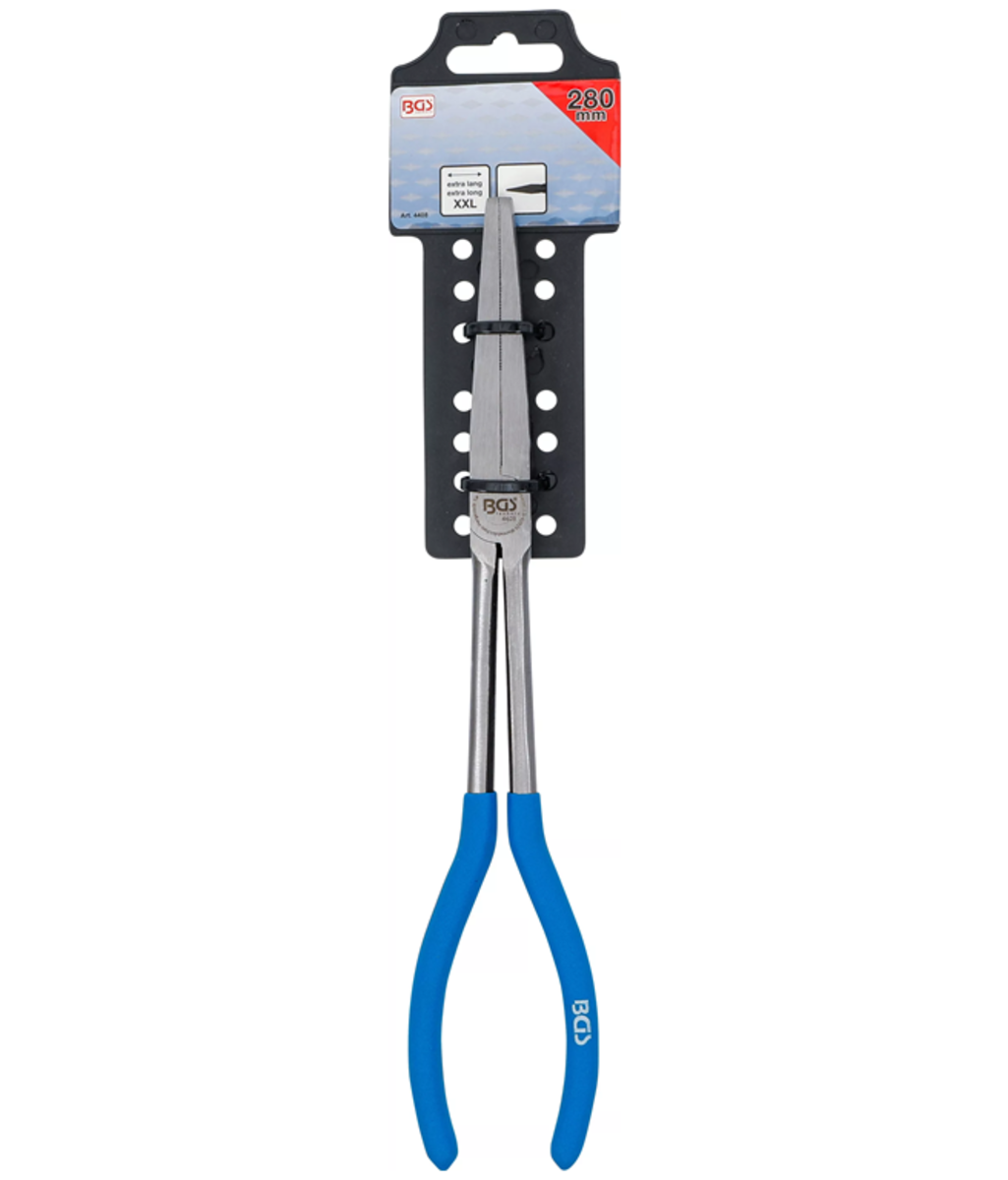 Cleste pentru electronisti extra-lung plat 280mm BGS Technic 4408 Cleste pentru electronisti extra-lung plat 280mm BGS Technic 4408