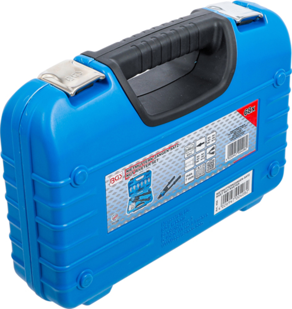 Cleste pentru piulite-nituri M3-M10 68 piese BGS Technic 408 Cleste pentru piulite-nituri M3-M10 68 piese BGS Technic 408