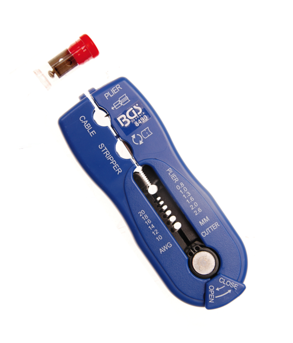 Cleste de sertazat papuci si dezizolat cabluri electrice Ø 0.2 - 2.6mm BGS Technic