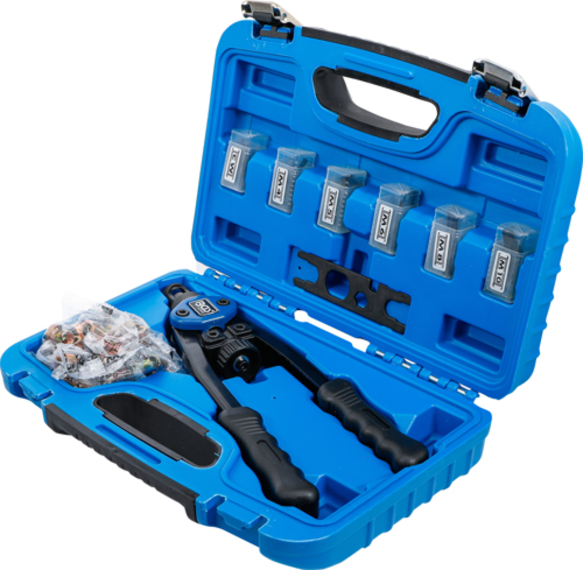 Cleste pentru piulite-nituri M3-M10 68 piese BGS Technic 408 Cleste pentru piulite-nituri M3-M10 68 piese BGS Technic 408