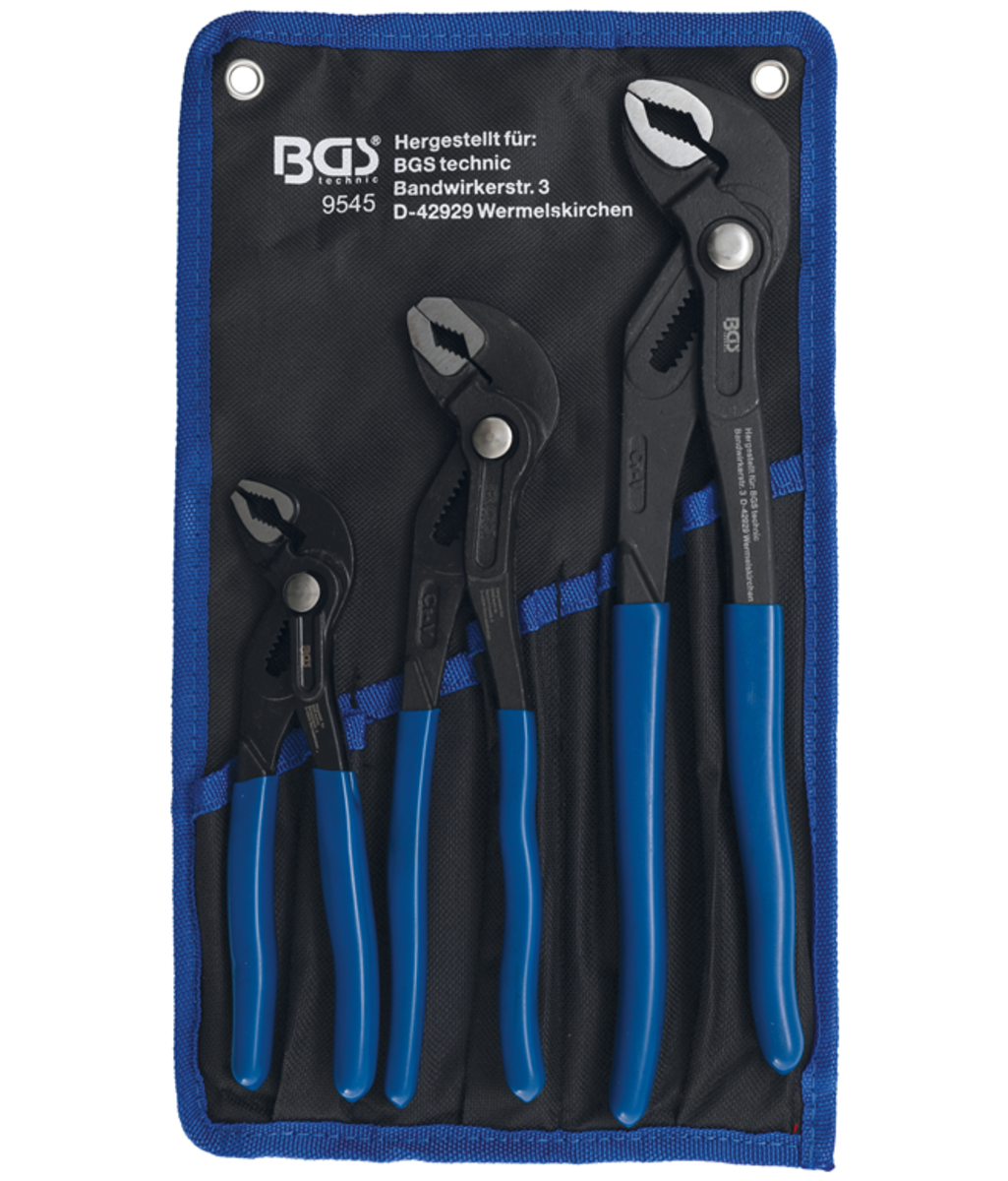 Set clesti pentru instalator 175 / 240 / 300 mm - 3 piese BGS Technic 9545 Set clesti pentru instalator 175 / 240 / 300 mm - 3 piese BGS Technic 9545