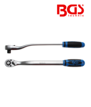 Clicket reversibil cu maner ergonomic extra lung 1/2"(12.5mm) BGS Technic 324  Clicket reversibil cu maner ergonomic extra lung 1/2"(12.5mm) BGS Technic 324
