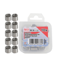 Insertii Helicoil pentru reparatii filete M16x1.5 - 5 piese BGS Technic 9432-1 Insertii Helicoil pentru reparatii filete M16x1.5 - 5 piese BGS Technic 9432-1