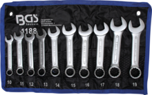 Mini chei combinate Spanner 10 - 19mm BGS Technic (10 piese) Mini chei combinate Spanner 10 - 19mm BGS Technic (10 piese)