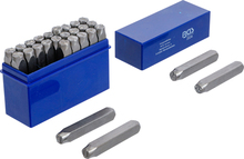 Set poansoane / pansoane cu litere A la Z / 8mm DIN 1451 BGS Technic 2034