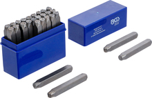 Set poansoane / pansoane cu litere A la Z / 6mm DIN 1451 BGS Technic 2033