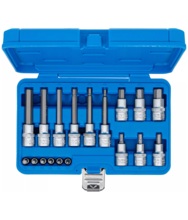 Set biti imbus hexagonali 1/4" - 1/2” 18 piese BGS Technic 5171 Set biti imbus hexagonali 1/4" - 1/2” 18 piese BGS Technic 5171