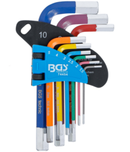 Set chei tip L scurte 1.5-10mm 9 piese BGS Technic 74454 Set chei tip L scurte 1.5-10mm 9 piese BGS Technic 74454