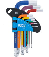 Set chei tip L 1.5-10mm 9 piese BGS Technic 74452 Set chei tip L 1.5-10mm 9 piese BGS Technic 74452